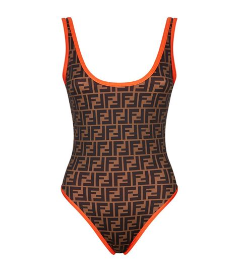 fendi swimsuit one piece|orange fendi bikini.